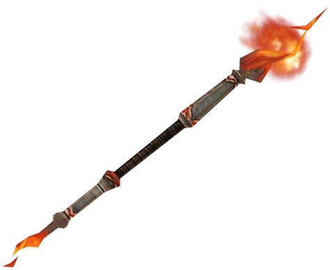 Wand that casts fire spells